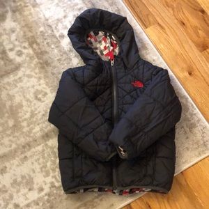 Reversible north face kids winter coat